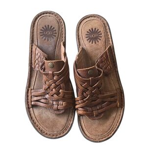UGG Australia Women's Keala Slide Brown Sandals Size 8